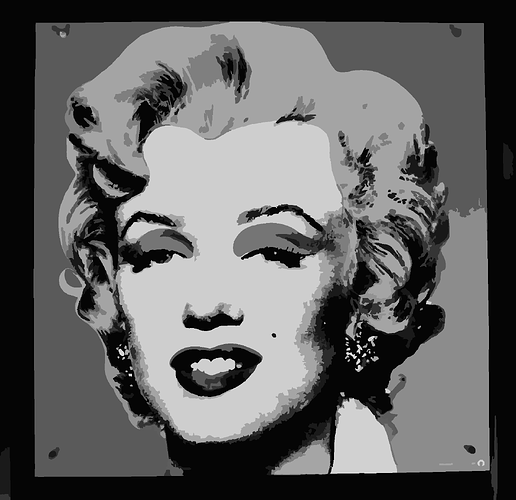 Marylin in grayscale - full range